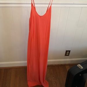 Bright Coral Maxi Dress